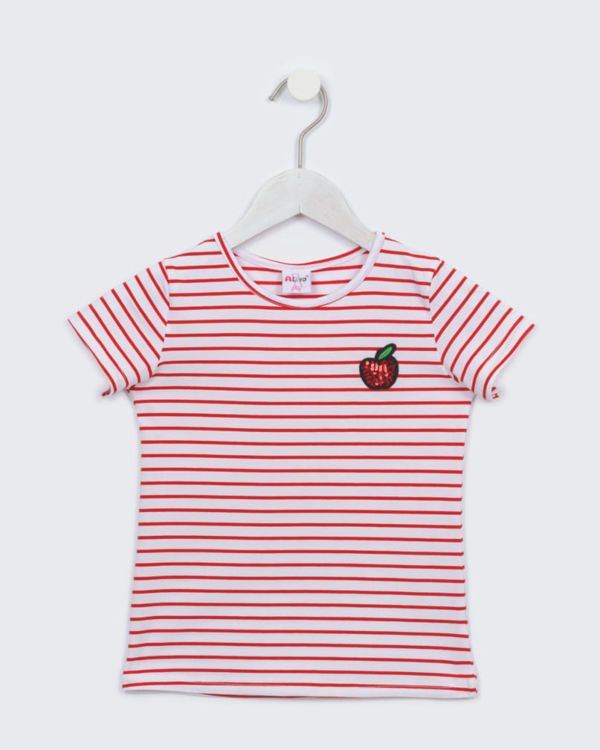 Picture of C1953 GIRLS COTTON TOP WITH CHERRY ON THE SIDE